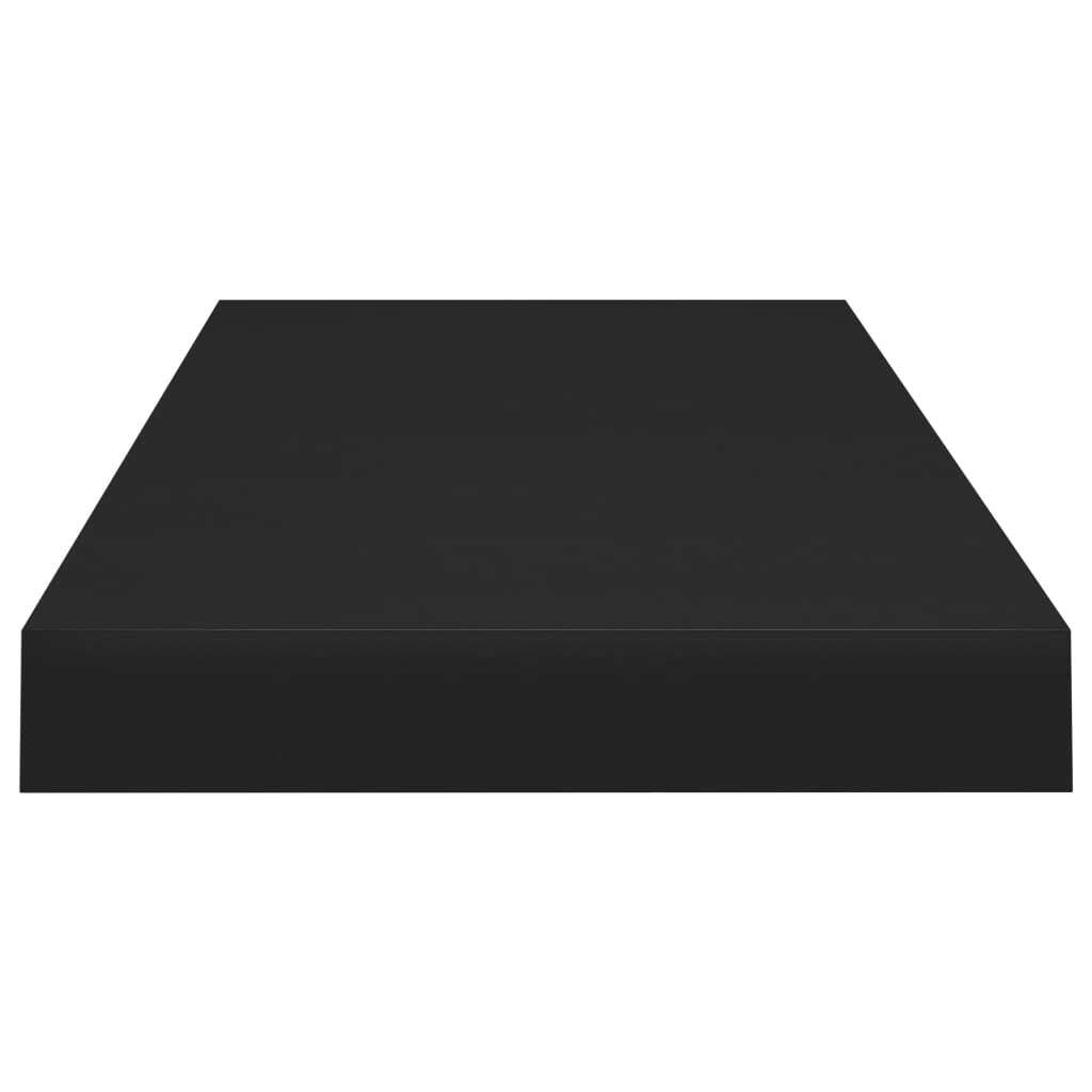 Floating Wall Shelves 2 pcs Black 23.6"x9.3"x1.5" MDF LuxuryLifeWay Online Store