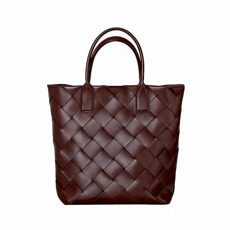 Woven diamond handbag