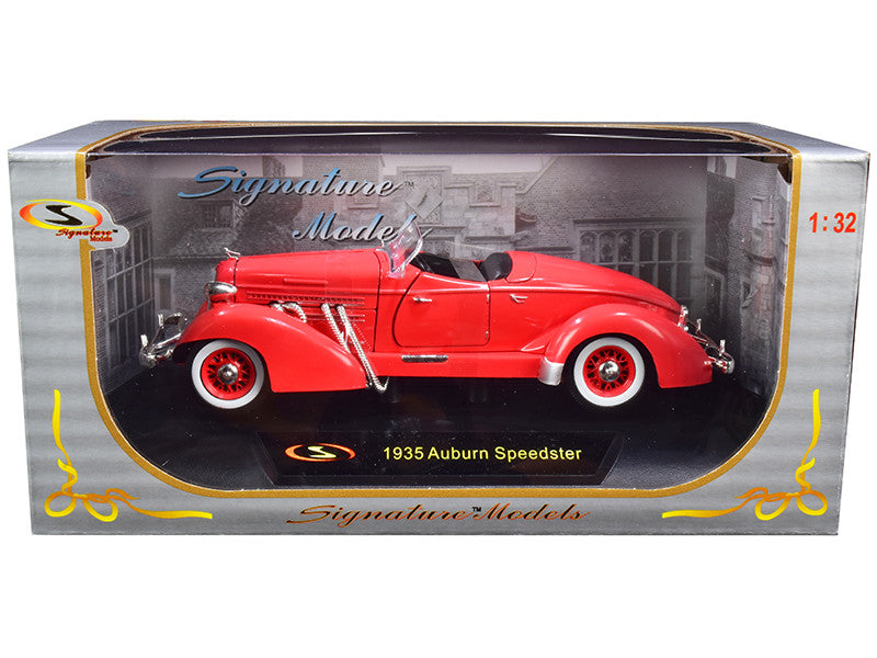 1935 Auburn Speedster Coral Red 1/32 Diecast Model Car by Signature Models LuxuryLifeWay Online Store