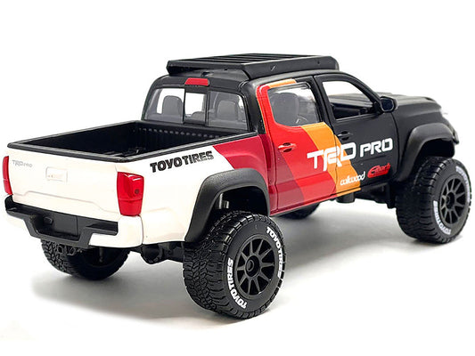 2023 Toyota Tacoma TRD PRO Off Road Pickup Truck Matt Black with Graphics and Roofrack "Maisto Design" Series 1/27 Diecast Model Car by Maisto LuxuryLifeWay Online Store