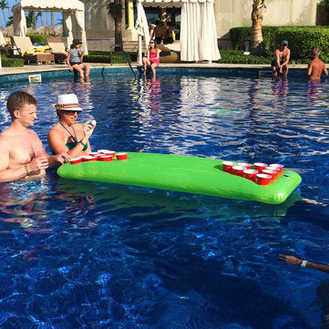 PVC Inflatable Beer Pong Table 22 Cup Holes Water Floating For Pool Party Drinking Game LuxuryLifeWay Online Store