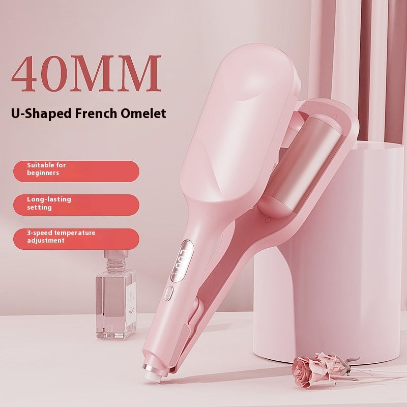 40MM Large Egg Roll Deep U LCD Hair Curler LadyShow.Store