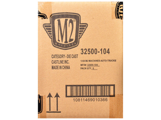 "Auto-Thentics" 6 piece Set Release 104 IN DISPLAY CASES Limited Edition 1/64 Diecast Model Cars by M2 Machines LuxuryLifeWay Online Store