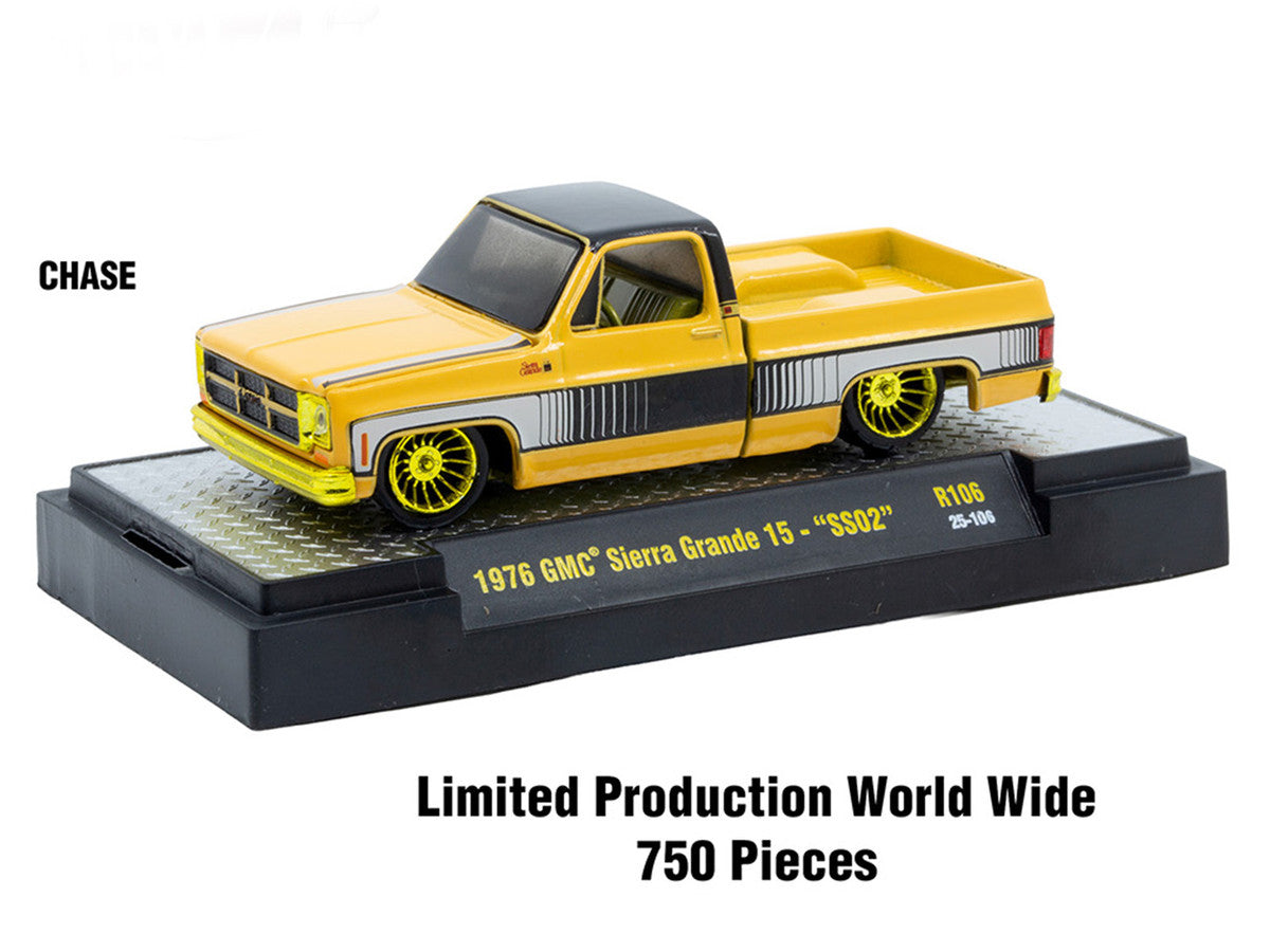 "Auto-Thentics" 6 piece Set Release 106 IN DISPLAY CASES Limited Edition 1/64 Diecast Model Cars by M2 Machines LuxuryLifeWay Online Store