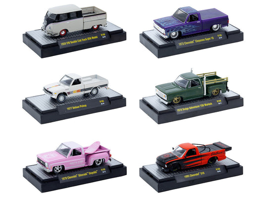 "Auto-Thentics" 6 piece Set Release 108 IN DISPLAY CASES Limited Edition1/64 Diecast Model Cars by M2 Machines LuxuryLifeWay Online Store