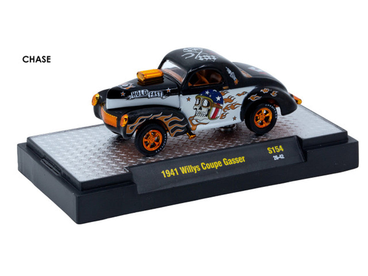 "Auto-Thentics" 6 piece Set Release S154 IN DISPLAY CASES Limited Edition 1/64 Diecast Model Cars by M2 Machines LuxuryLifeWay Online Store