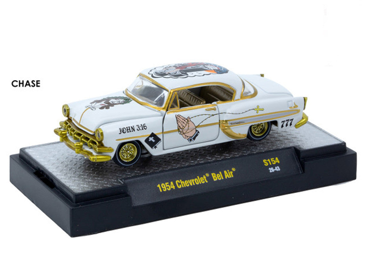 "Auto-Thentics" 6 piece Set Release S154 IN DISPLAY CASES Limited Edition 1/64 Diecast Model Cars by M2 Machines LuxuryLifeWay Online Store