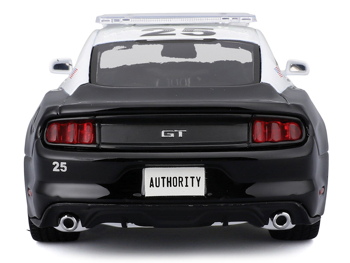 2015 Ford Mustang GT 5.0 "Police" Black and White "Authority" Series 1/24 Diecast Model Car by Maisto LuxuryLifeWay Online Store