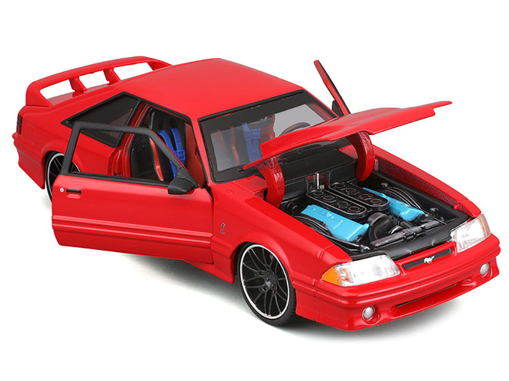 1993 Ford Mustang SVT Cobra Red "Classic Muscle" "Maisto Design" Series 1/24 Diecast Model Car by Maisto LuxuryLifeWay Online Store