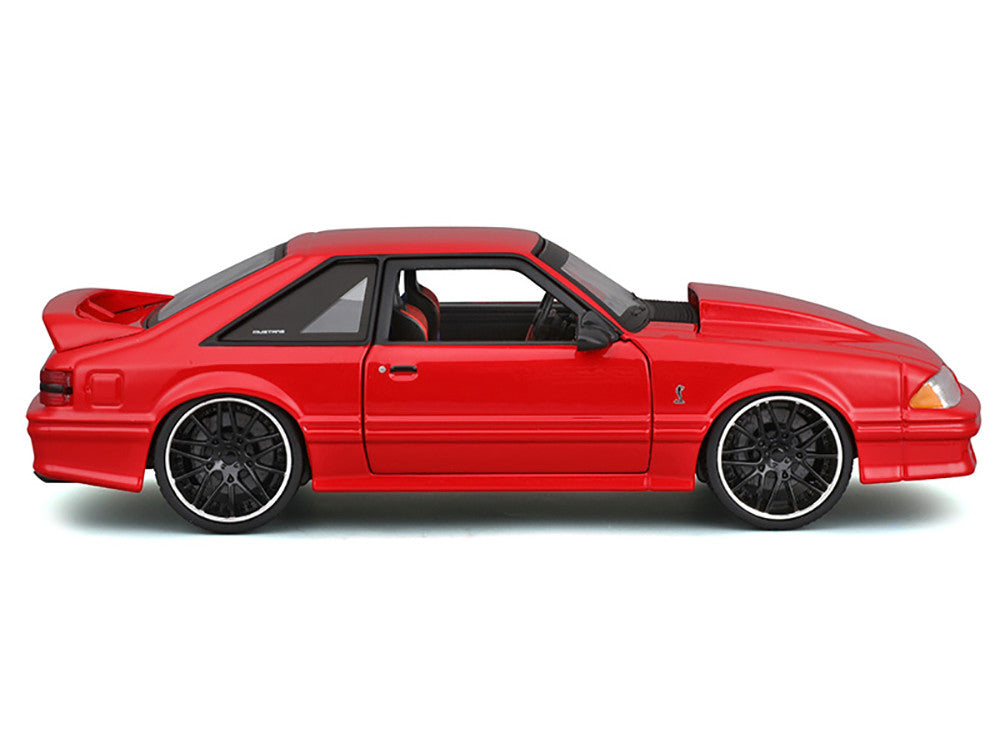 1993 Ford Mustang SVT Cobra Red "Classic Muscle" "Maisto Design" Series 1/24 Diecast Model Car by Maisto LuxuryLifeWay Online Store