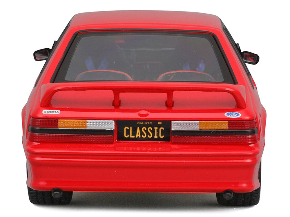 1993 Ford Mustang SVT Cobra Red "Classic Muscle" "Maisto Design" Series 1/24 Diecast Model Car by Maisto LuxuryLifeWay Online Store