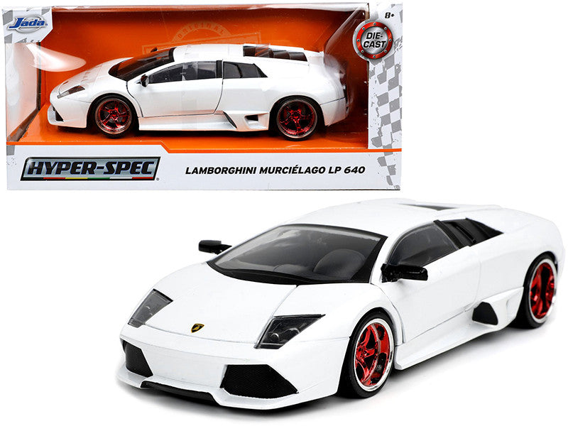 Lamborghini Murcielago LP640 White "Hyper-Spec" 1/24 Diecast Model Car by Jada LuxuryLifeWay Online Store