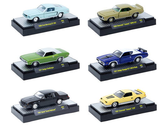 "Auto Meets" Set of 6 Cars IN DISPLAY CASES Release 95 Limited Edition 1/64 Diecast Model Cars by M2 Machines LuxuryLifeWay Online Store