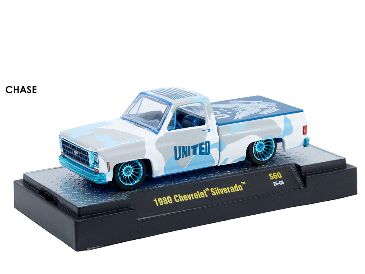 "Auto Meets" Set of 6 Cars IN DISPLAY CASES Release S60 Limited Edition 1/64 Diecast Model Cars by M2 Machines LuxuryLifeWay Online Store