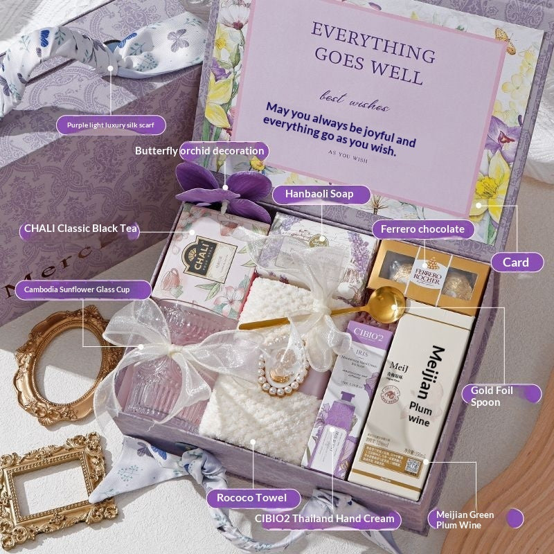 International Women's Day Gift Goddess Bridesmaid Wedding High-end Practical Birthday Gift Box Wedding Guest Gift LadyShow.Store