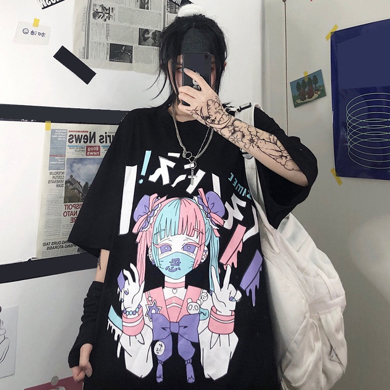 Anime loose T-shirt