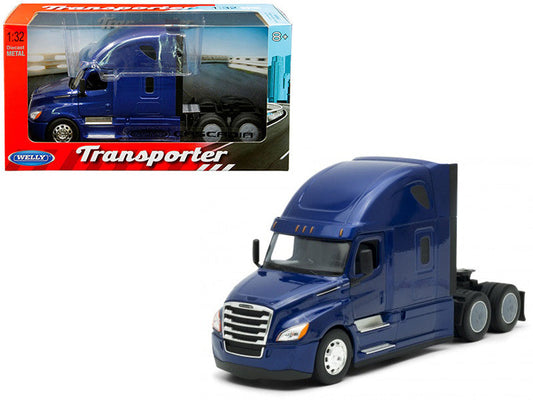 Freightliner Cascadia Truck Blue "Transporter" 1/32 Diecast Model by Welly LuxuryLifeWay Online Store