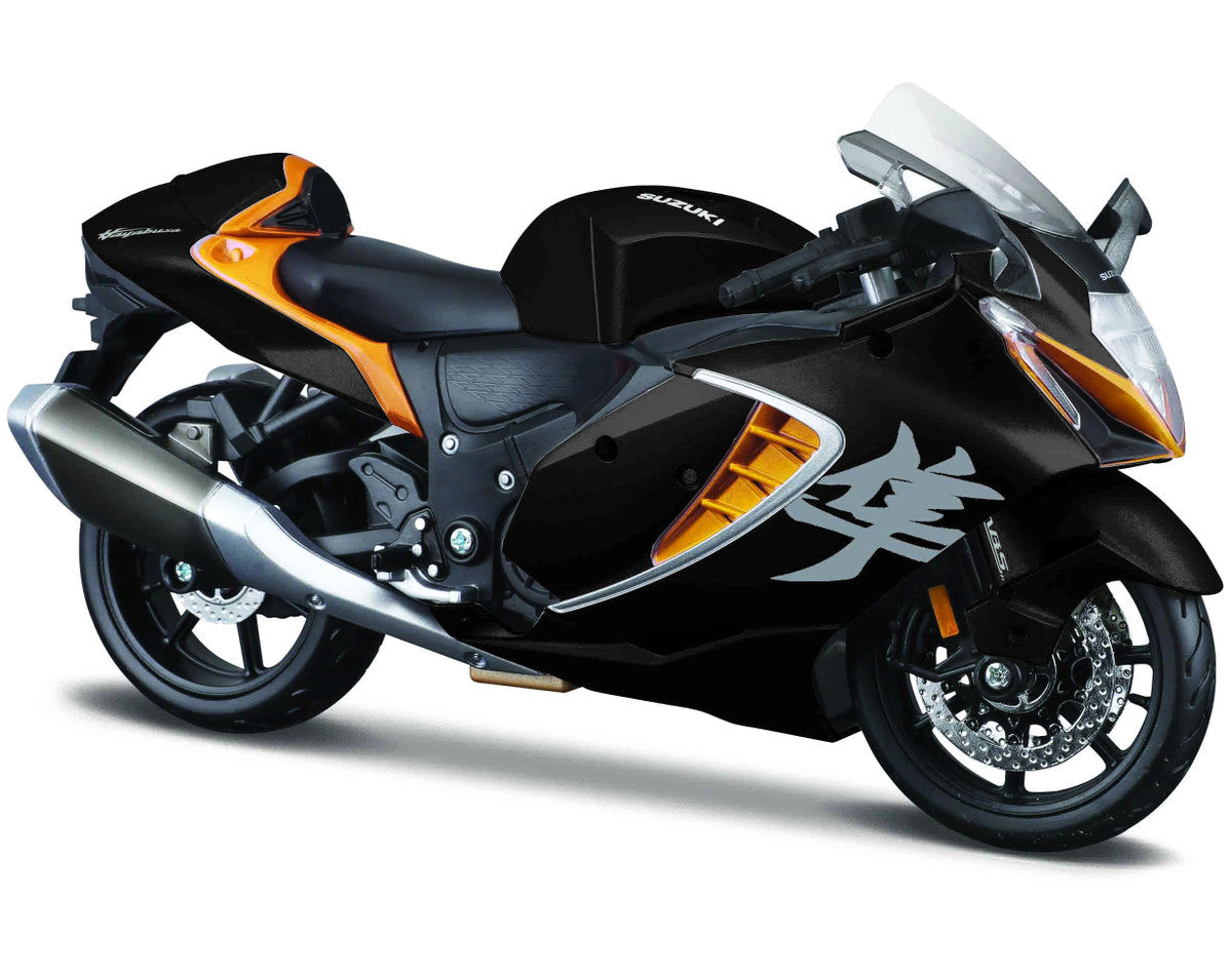 2022 Suzuki Hayabusa Black Metallic 1/12 Diecast Motorcycle Model by Maisto LuxuryLifeWay Online Store