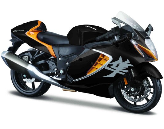 2022 Suzuki Hayabusa Black Metallic 1/12 Diecast Motorcycle Model by Maisto LuxuryLifeWay Online Store