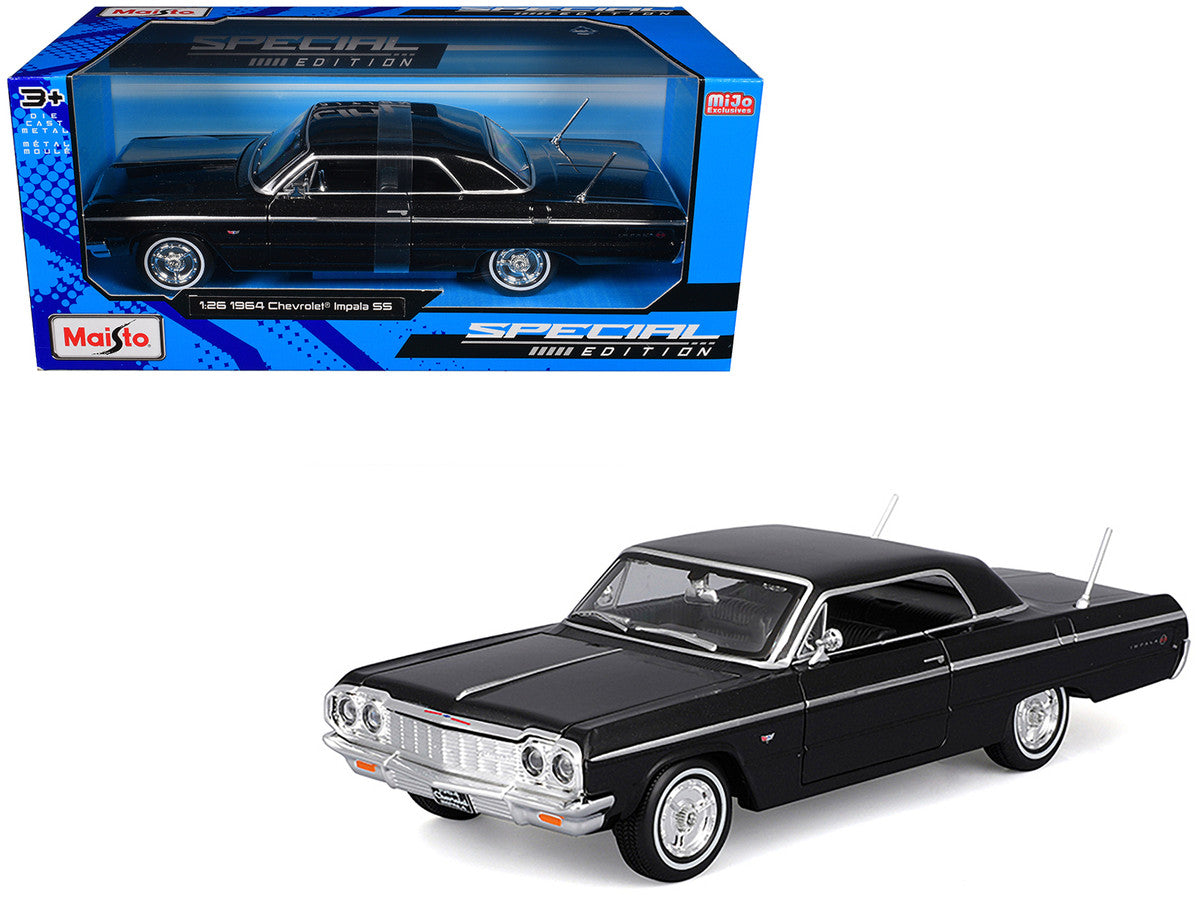 1964 Chevrolet Impala SS Black "Special Edition" Series 1/26 Diecast Model Car by Maisto LuxuryLifeWay Online Store