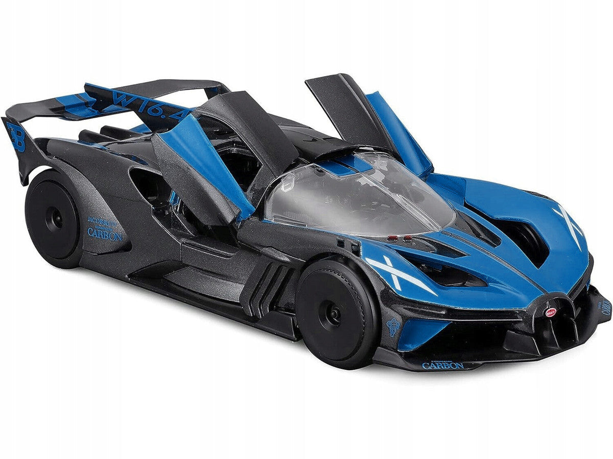 Bugatti Bolide Blue and Black Metallic "Special Edition" Series 1/24 Diecast Model Car by Maisto LuxuryLifeWay Online Store