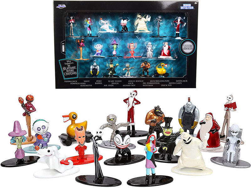 Tim Burton's "The Nightmare Before Christmas" Set of 18 Diecast Figurines "Nano Metalfigs" Series by Jada LuxuryLifeWay Online Store