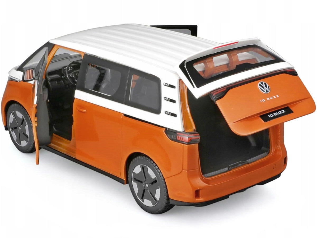 2023 Volkswagen ID. Buzz Van Orange and White "Special Edition" Series 1/24 Diecast Model Car by Maisto LuxuryLifeWay Online Store