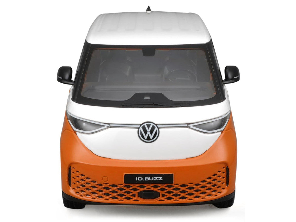 2023 Volkswagen ID. Buzz Van Orange and White "Special Edition" Series 1/24 Diecast Model Car by Maisto LuxuryLifeWay Online Store