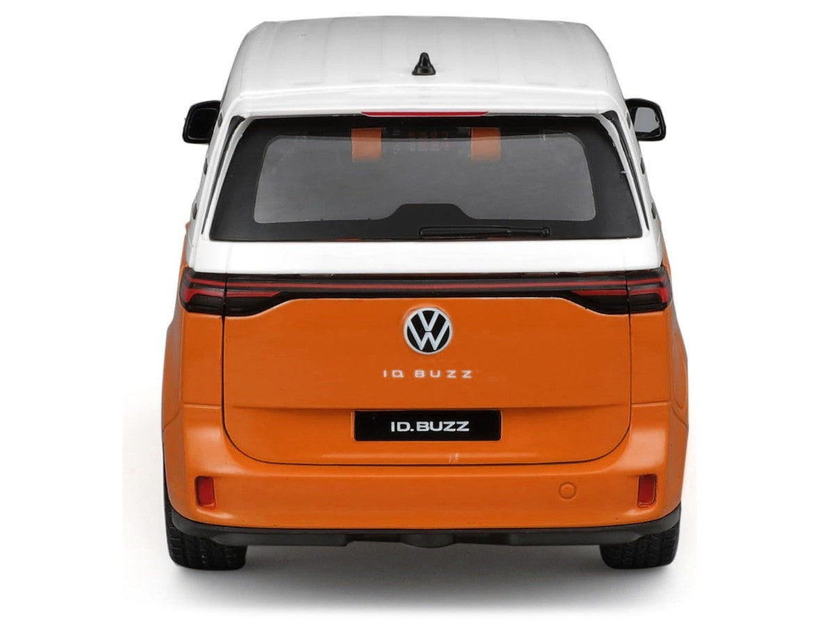 2023 Volkswagen ID. Buzz Van Orange and White "Special Edition" Series 1/24 Diecast Model Car by Maisto LuxuryLifeWay Online Store