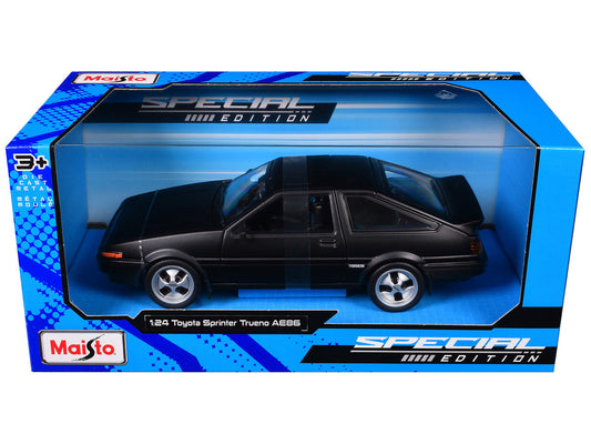 Toyota Sprinter Trueno AE86 RHD (Right Hand Drive) Matt Black "Special Edition" Series 1/24 Diecast Model Car by Maisto LuxuryLifeWay Online Store