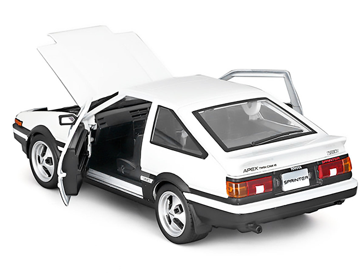 Toyota Sprinter Trueno AE86 RHD (Right Hand Drive) White with Black Stripes "Special Edition" Series 1/24 Diecast Model Car by Maisto LuxuryLifeWay Online Store