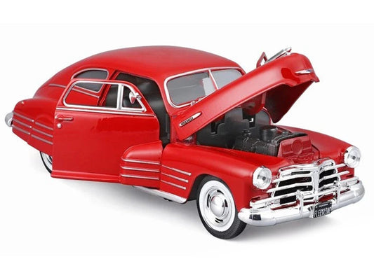 1948 Chevrolet Fleetline Aerosedan Red "Special Edition" Series 1/25 Diecast Model Car by Maisto LuxuryLifeWay Online Store