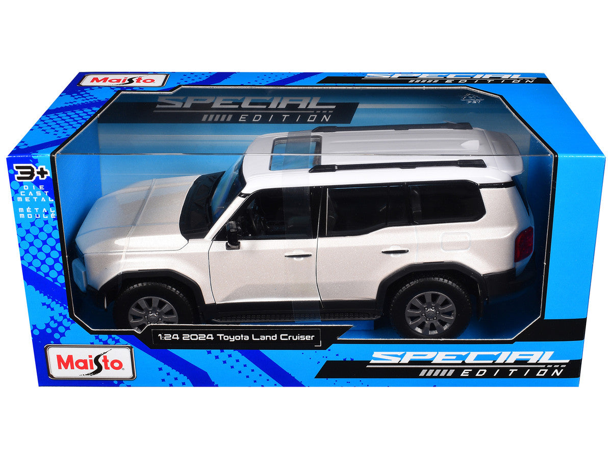 2024 Toyota Land Cruiser Pearl White Metallic with White Top "Special Edition" Series 1/24 Diecast Model Car by Maisto LuxuryLifeWay Online Store