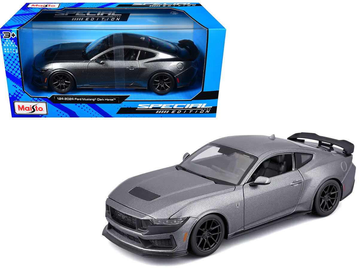2024 Ford Mustang Dark Horse Dark Gray Metallic "Special Edition" Series 1/24 Diecast Model Car by Maisto LuxuryLifeWay Online Store