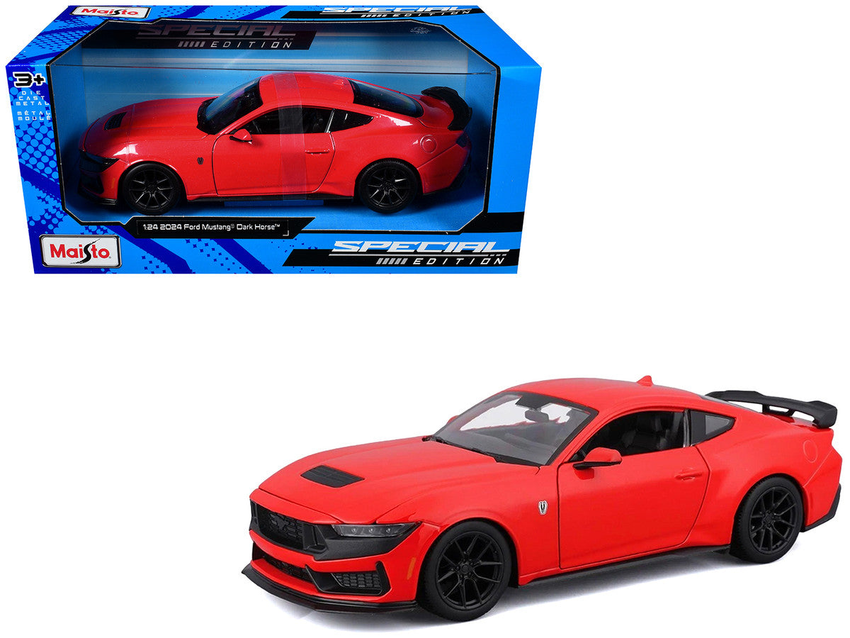 2024 Ford Mustang Dark Horse Red "Special Edition" Series 1/24 Diecast Model Car by Maisto LuxuryLifeWay Online Store