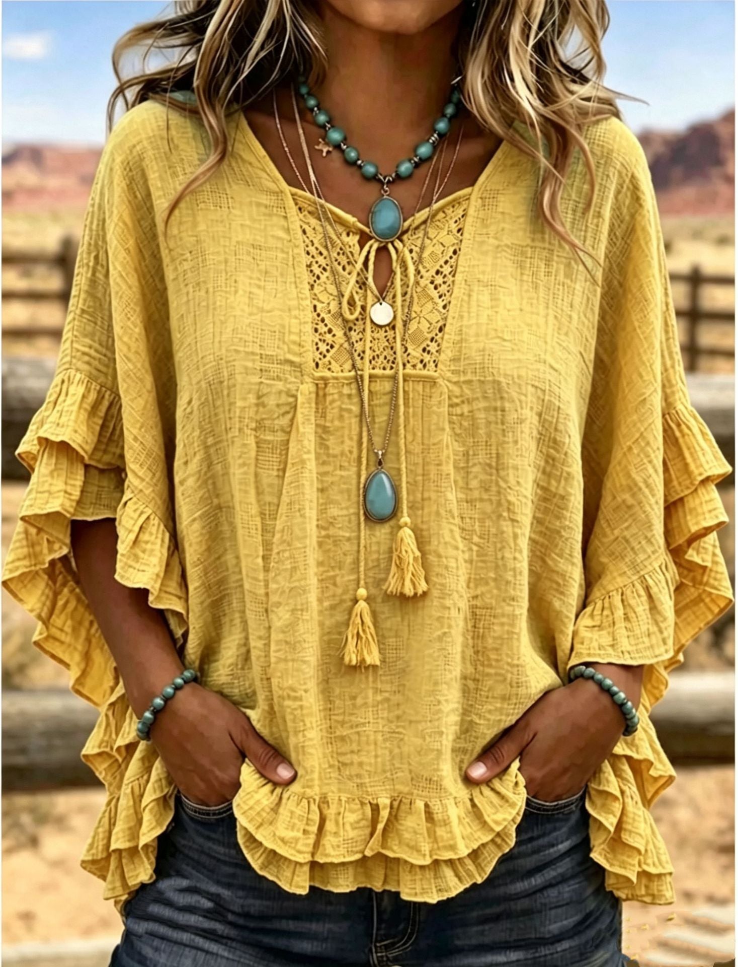 Seasonal European And American Cross-border V-neck Top NorixaFashion.com