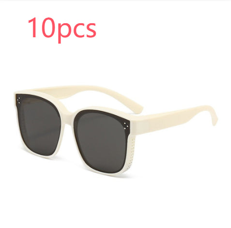 Summer Driving Sun Protection Polarized Light One Mirror Dual Use Anti Glare Trendy Sunglasses CJD