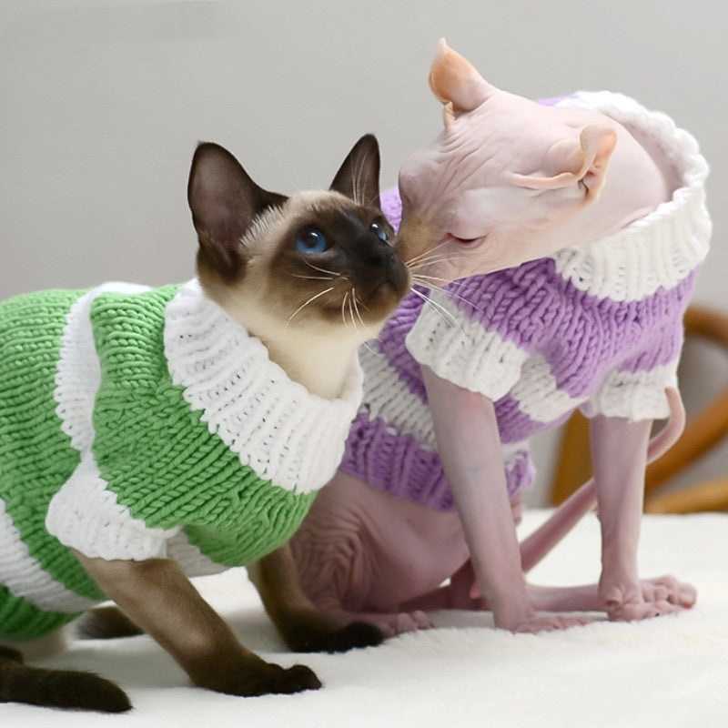 Hairless Cat Warm Sweater Pet Cat Clothes Pets Fashion