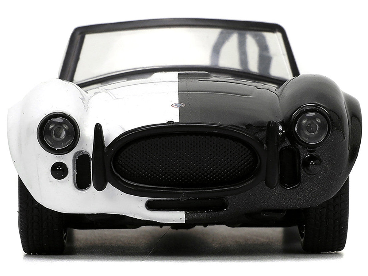 1965 Shelby Cobra 427 S/C #2 Black Metallic and White and Harvey Two-Face Diecast Figure "Batman" "Hollywood Rides" Series 1/32 Diecast Model Car by Jada LuxuryLifeWay Online Store
