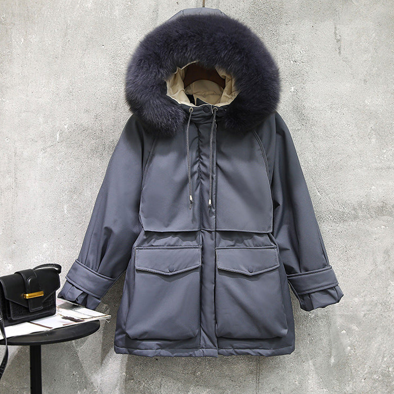 Fur collar down jacket Best YouTube Store