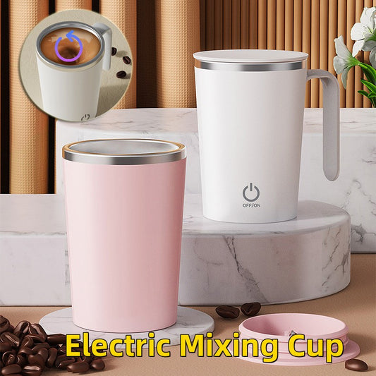 Kitchen Electric Mixing Cup Stirring Coffee Cup Automatic Mixing Mugs Cup Lazy Rotating Magnetic Water Cup CJD2