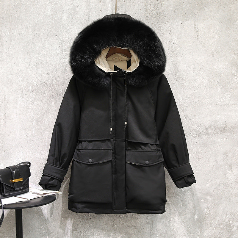 Fur collar down jacket Best YouTube Store