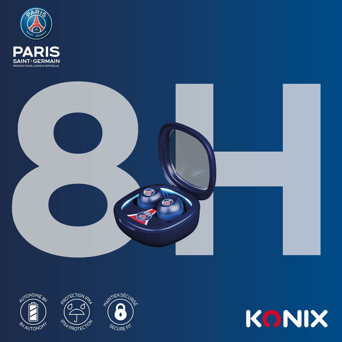 Headphones KONIX Blue LuxuryLifeWay Online Store