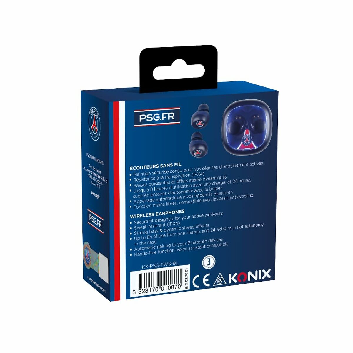 Headphones KONIX Blue LuxuryLifeWay Online Store