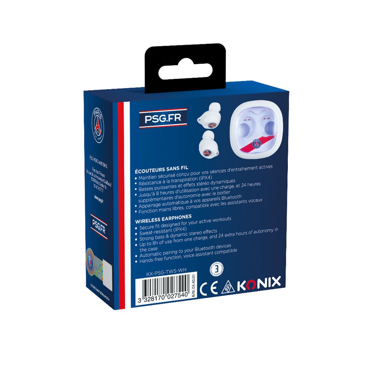 Headphones KONIX White LuxuryLifeWay Online Store