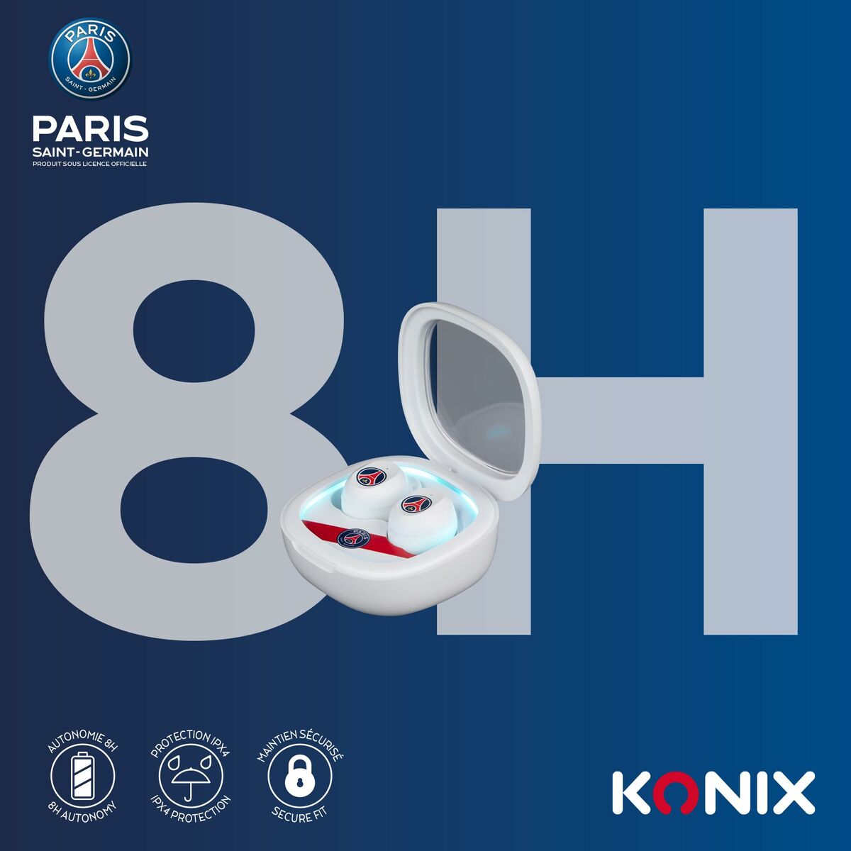 Headphones KONIX White LuxuryLifeWay Online Store