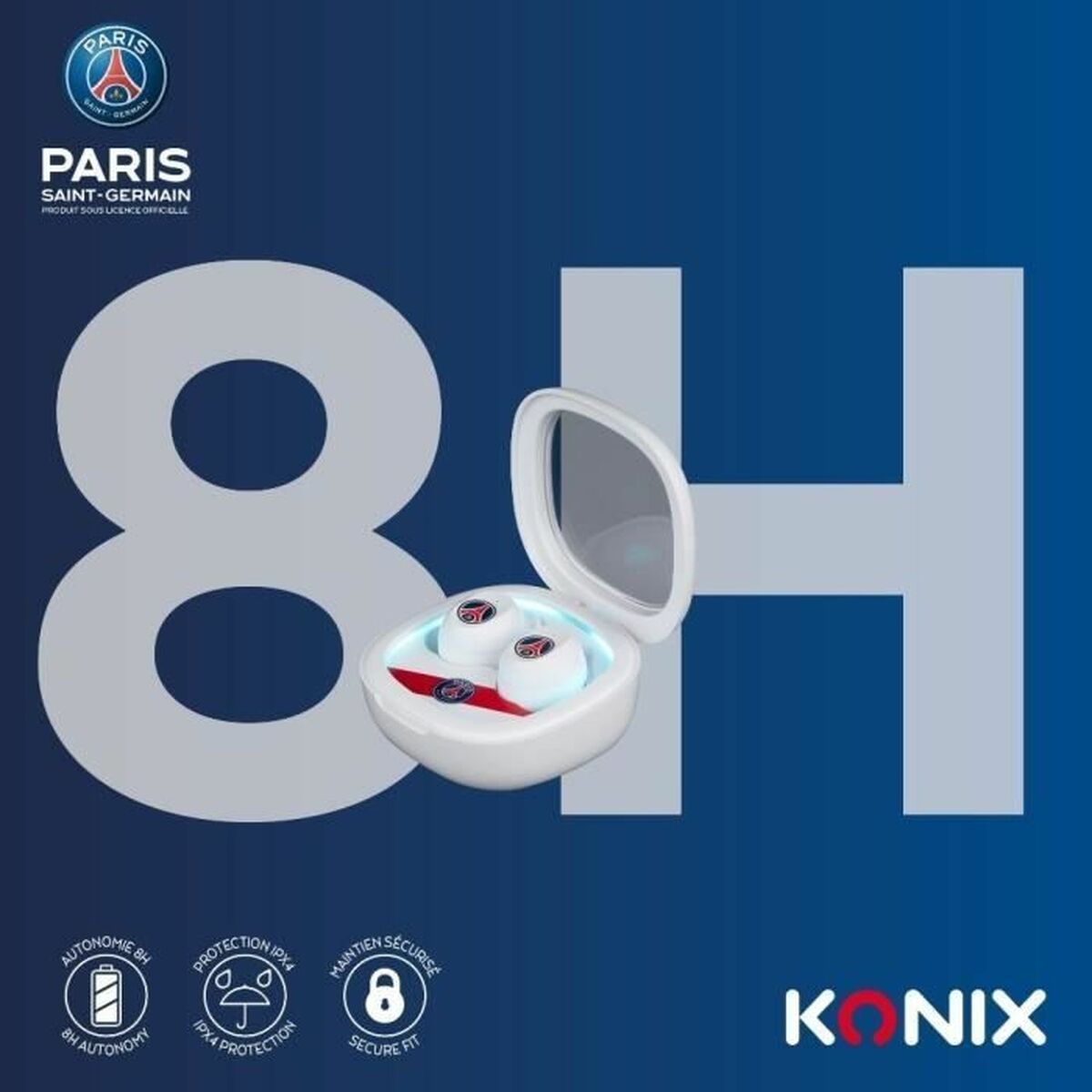 Headphones KONIX White LuxuryLifeWay Online Store