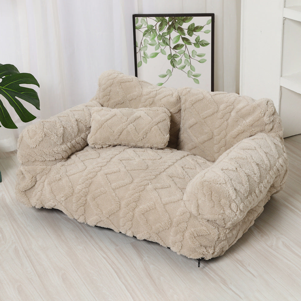 Pet Sofa Bed With Warming Features, Removable And Machine-washable Pets Fashion