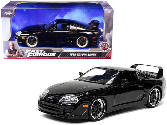 1995 Toyota Supra Black "Fast & Furious" Movie 1/24 Diecast Model Car by Jada LuxuryLifeWay Online Store