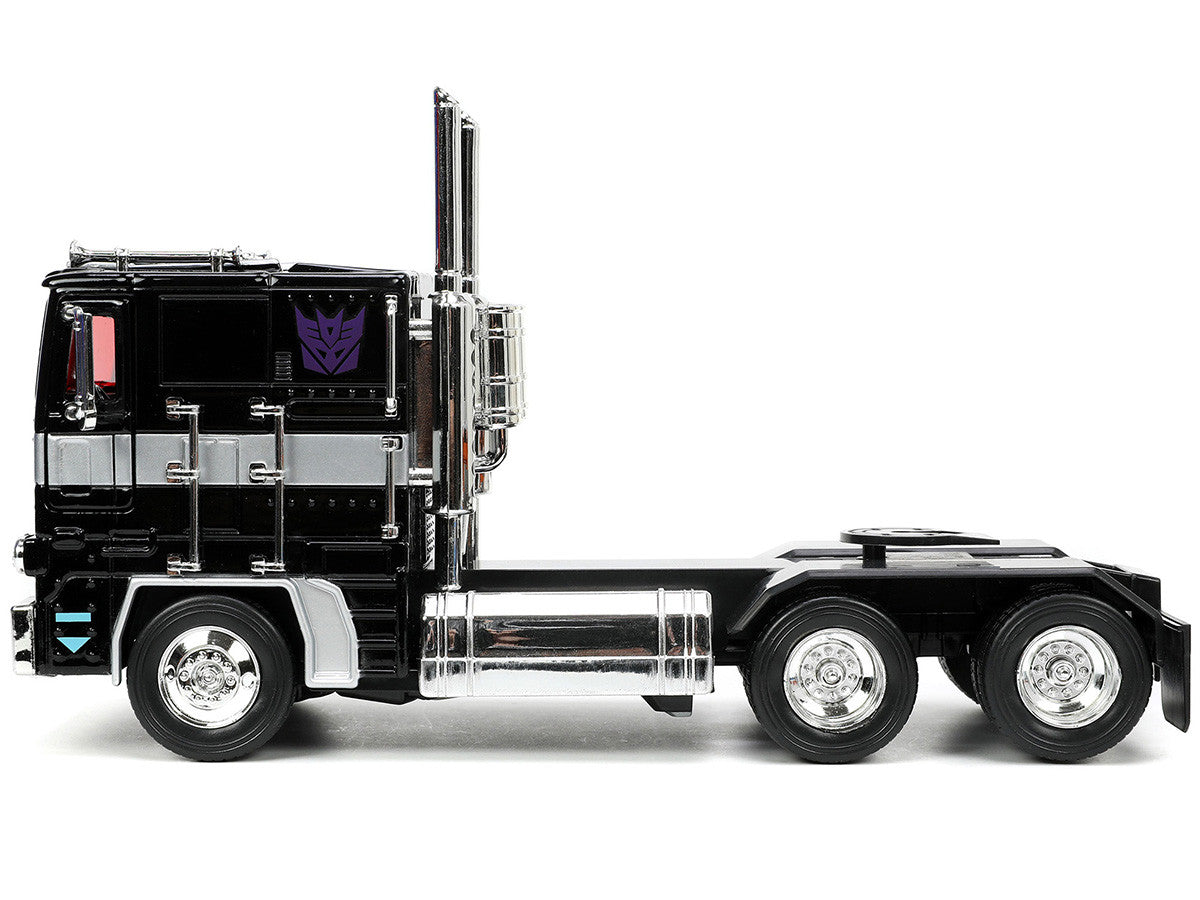 Decepticon Nemesis Prime with Robot on Chassis "Transformers" TV Series "Hollywood Rides" Series 1/24 Diecast Model by Jada LuxuryLifeWay Online Store